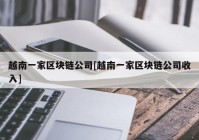 越南一家区块链公司[越南一家区块链公司收入]