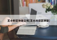 王小彬区块链公司[王小川谈区块链]